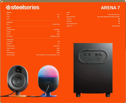 SteelSeries Arena 9 - 5.1-Gaming-Lautsprecher – 5.1 USB Surround-Sound
