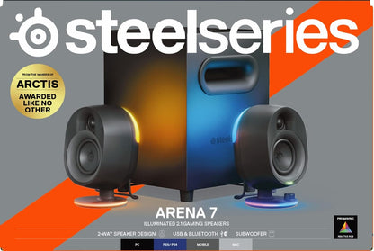 SteelSeries Arena 9 - 5.1-Gaming-Lautsprecher – 5.1 USB Surround-Sound