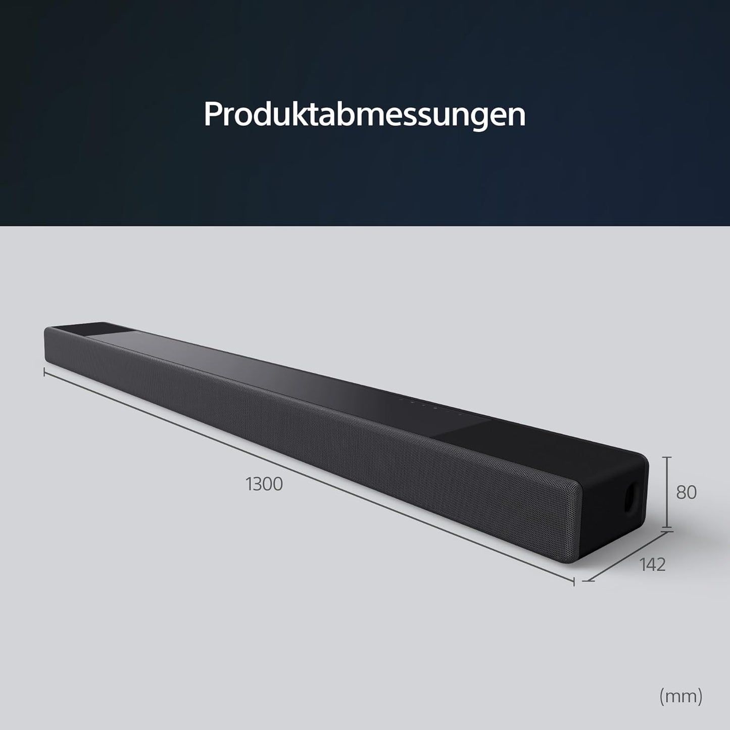 Sony HT-A5000 5.1.2-Kanal Surround Sound Dolby Atmos Premium-Soundbar mit integriertem Subwoofer (HDMI, Bluetooth, High-Res Audio, 500W Gesamtleistung), Schwarz