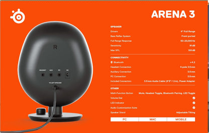 SteelSeries Arena 9 - 5.1-Gaming-Lautsprecher – 5.1 USB Surround-Sound
