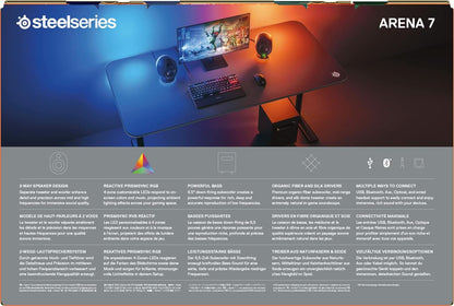 SteelSeries Arena 9 - 5.1-Gaming-Lautsprecher – 5.1 USB Surround-Sound