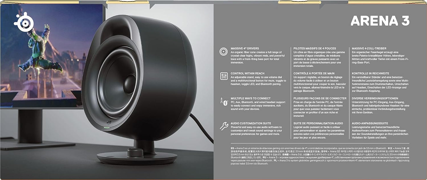 SteelSeries Arena 9 - 5.1-Gaming-Lautsprecher – 5.1 USB Surround-Sound