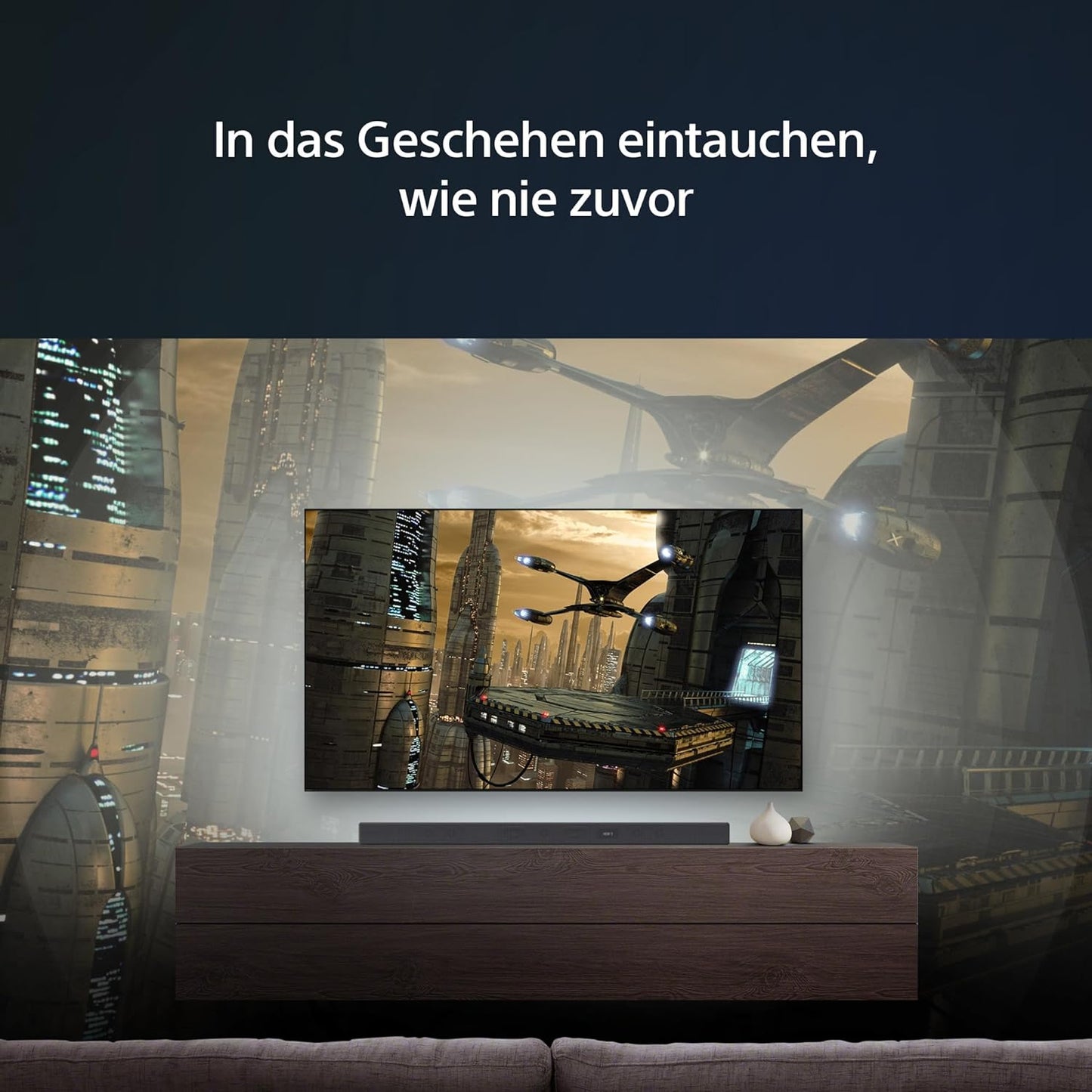 Sony HT-A3000 3.1-Kanal Dolby Atmos Soundbar mit integriertem Dual-Subwoofer und 3 X-Balanced Front-Lautsprechern inklusive speziellem Mittellautsprecher für außergewöhnliche Klarheit, Schwarz