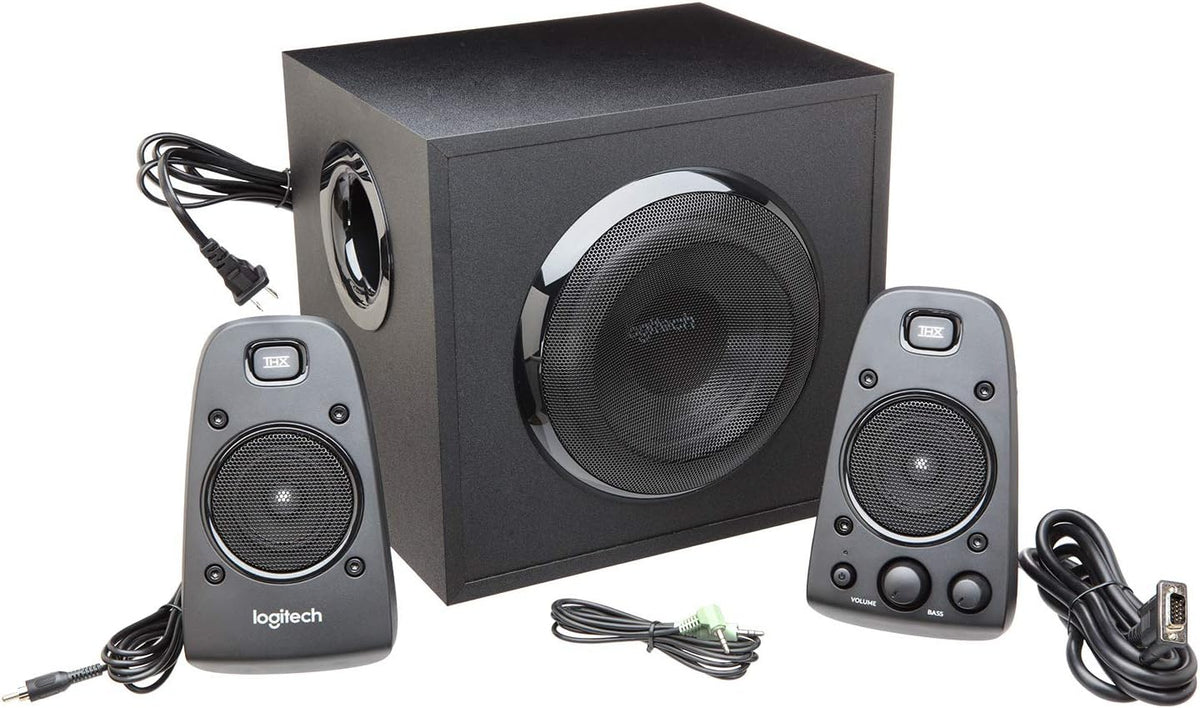 Logitech Z623 Lautsprecher-System mit Subwoofer, Satter Bass, 400 Watt Spitzenleistung