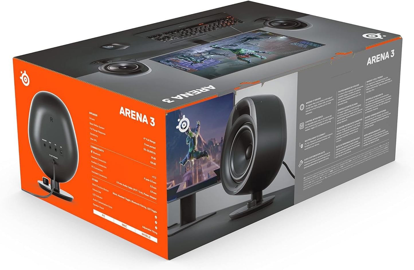 SteelSeries Arena 9 - 5.1-Gaming-Lautsprecher – 5.1 USB Surround-Sound