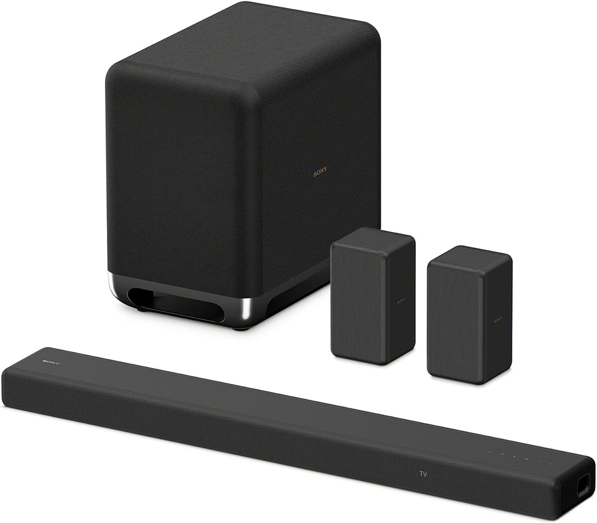 Sony HT-A3000 3.1-Kanal Dolby Atmos Soundbar mit integriertem Dual-Subwoofer und 3 X-Balanced Front-Lautsprechern inklusive speziellem Mittellautsprecher für außergewöhnliche Klarheit, Schwarz