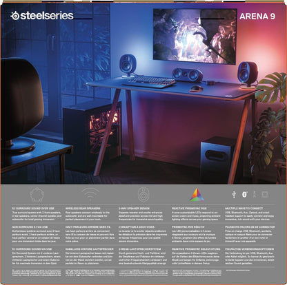 SteelSeries Arena 9 - 5.1-Gaming-Lautsprecher – 5.1 USB Surround-Sound