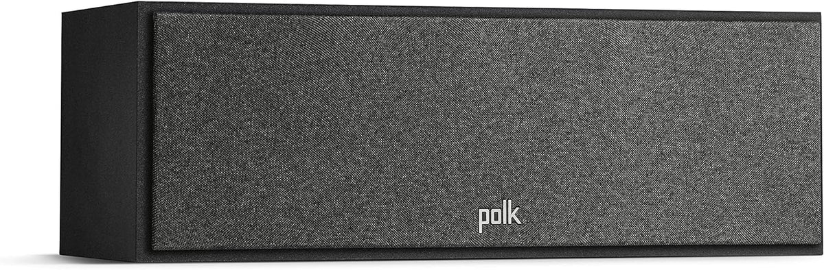 Polk Audio Monitor XT35 schlanker Center Lautsprecher, Hi-Res Zertifiziert, kompatibel mit Dolby Atmos und DTS:X (Stück), Schwarz