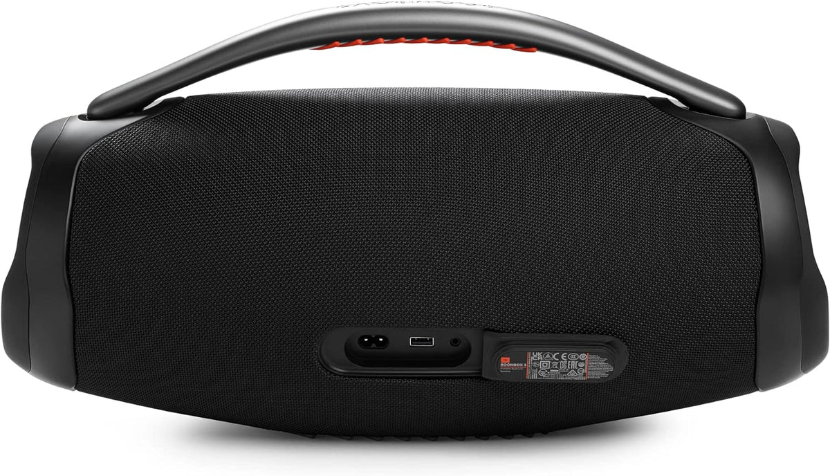JBL Boombox 3 – Kabelloser Bluetooth-Lautsprecher – Tragbare, wasserdichte Musikbox mit Innen- und Außenmodus – 24 Stunden Spielzeit – In Schwarz