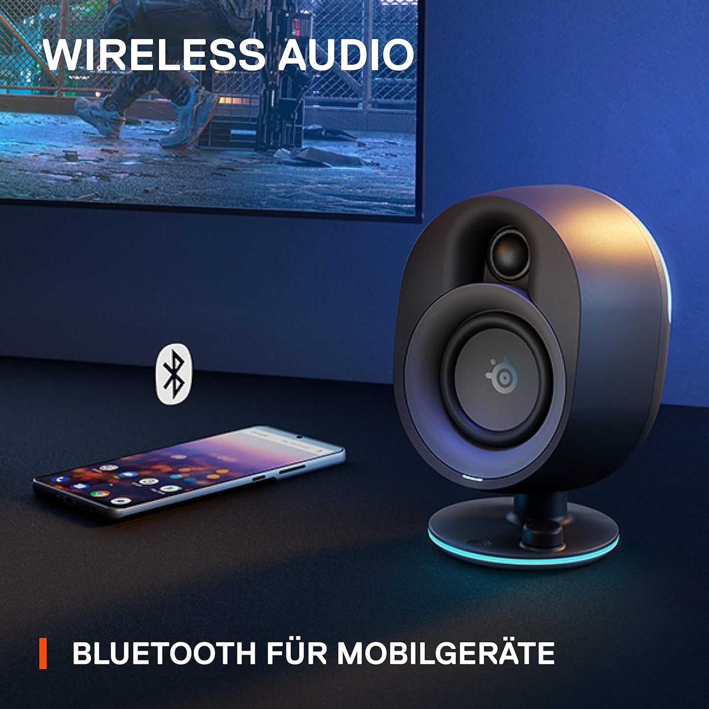 SteelSeries Arena 9 - 5.1-Gaming-Lautsprecher – 5.1 USB Surround-Sound